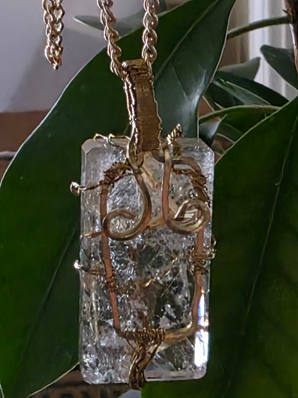 *CUSTOM FOR CHRISTINE M* Rutile Quartz Pendant and Earrings Set